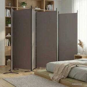 Paravan - Sobna pregrada s 6 panela antracit 520x180 cm od tkanine - Antracit 520 x 180 cm 1 1