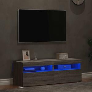 TV ormarići 2 kom s LED svjetlima boja hrasta sonome 60x35x40cm - Sivi hrast sonoma 2 60 cm Sivi hrast sonoma