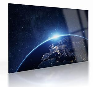 Staklena slika planete Zemlje (70x50 cm)