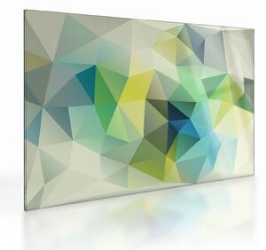 Staklena slika geometrijske apstrakcije (70x50 cm)