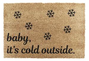 Otirač s božićnim motivom od kokosovih vlakana 40x60 cm Baby It's Cold Outside – Artsy Doormats