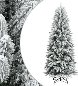 Božićna drvca Topla bijela PVC plastika čelik i PE - Zelena i bijela 120 cm 1 bez LED svjetala