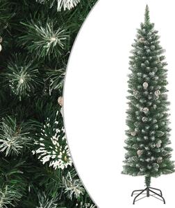 Umjetno usko božićno drvce sa stalkom 210 cm PVC - 210 cm bez LED svjetala