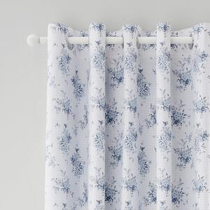 Bijele/plave zavjese u setu 2 kom 168x229 cm Lucie Floral Frill – Catherine Lansfield