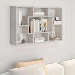 Zidna polica siva boja betona 85x16x52 5 cm konstruirano drvo - Beton siva 1 1 Beton siva