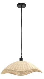 Krem stropna svjetiljka sa sjenilom od ratana ø 50 cm Cora – Geese