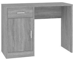 VidaXL Radni stol s ladicom i ormarićem sivi hrast 100x40x73 cm drveni