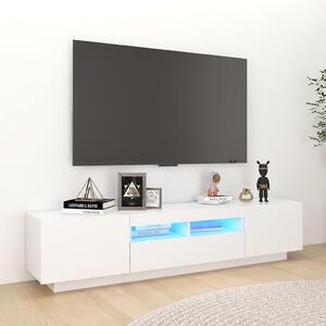 TV ormarić s LED svjetlima bijeli 180 x 35 x 40 cm - Bijela 1 Bijela