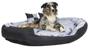 Dvostrani perivi jastuk za pse sivo-crni 150 x 120 x 25 cm - Siva i crna 150 x 120 x 25 cm Siva i crna 150 x 120 x 25 cm