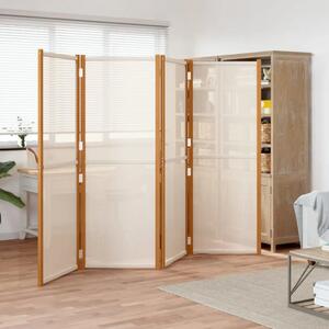 Paravan - Sobna pregrada s 4 panela krem bijela 280 x 180 cm - Krem bijela 280 x 180 cm 1 Krem bijela