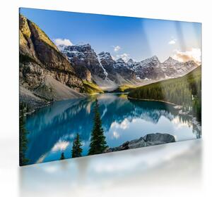 Staklena slika - Kanada, Nacionalni park Banff, jezero Moraine (70x50 cm)