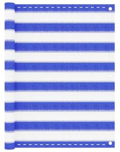 Balkonski zastor plavo-bijeli 90 x 300 cm HDPE - Plava i bijela 90 x 300 cm 1 Plava i bijela