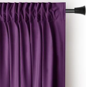 Ljubičasta zavjesa za djelomično zamračenje od samta 140x245 cm Pleat – Restilo
