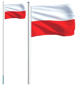 VidaXL Poljska zastava i jarbol 6,23 m aluminijska
