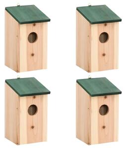 Kućice za ptice 4 kom drvene 12 x 12 x 22 cm - 4 4