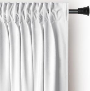 Bijela zavjesa za djelomično zamračenje od samta 140x245 cm Pleat – Restilo