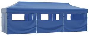 Sklopivi šator za svadbe - šator za zabave s 8 bočnih zidova 870x291x315 cm plavi - Plava 1 Plava