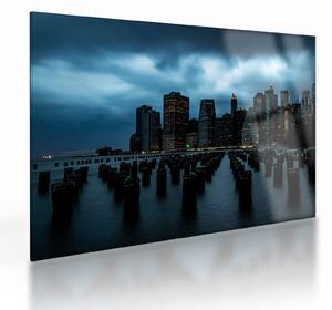 Staklena slika - Pogled na nebodere u New Yorku (70x50 cm)