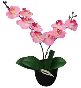 VidaXL Umjetna orhideja s posudom 30 cm ružičasta