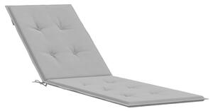 VidaXL Jastuk za ležaljku sivi (75 + 105) x 50 x 3 cm