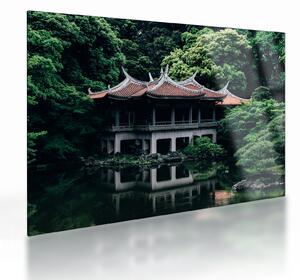 Staklena slika japanskog nacionalnog vrta (70x50 cm)