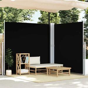 Uvlačiva bočna tenda crna 200 x 600 cm - Crna 200 x 600 cm 1 Crna