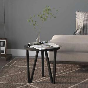 Stolić za kavu crni Ø 35 cm MDF - Crna 1 Crna
