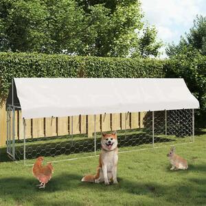 Vanjski kavez za pse s krovom 400 x 100 x 150 cm - 400 x 100 x 150 cm 1 400 x 100 x 150 cm