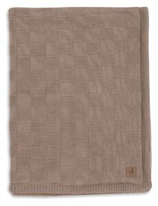 JOLLEIN dekica dekica 75x100 cm Box knit Milky coffee/Velvet GOTS box knit warm milky coffee velvet gots