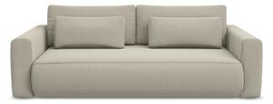 Bež baršunasti sklopiva/s prostorom za odlaganje sofa 238 cm Kapua – Makamii