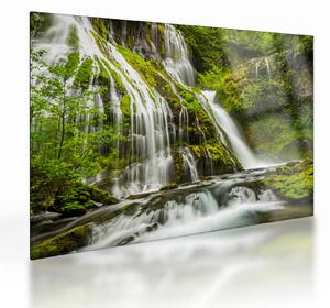 Staklena slika - Slap, Wind River Valley (70x50 cm)