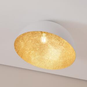 SIGMA Stropna svjetiljka Sfera, Ø 50 cm, bijela/zlatna, prigušiva, Zlato / mjed, Dnevni boravak/blagovaonica, Metal
