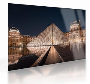 Staklena slika - Louvre noću (70x50 cm)