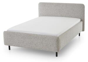 Bež tapecirani bračni krevet s prostorom za odlaganje s podnicom 140x200 cm Primo – Meise Möbel