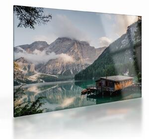 Staklena slika - Lake Prags (70x50 cm)