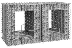 Gabionske stupne košare 2 kom 50 x 50 x 60 cm željezne - 50 x 50 x 60 cm 2 50 x 50 x 60 cm 2