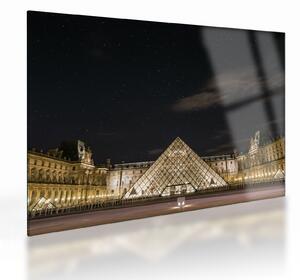 Staklena slika - Louvre noću (70x50 cm)