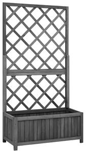 Sadilica s rešetkom crna 70x30x135 cm od masivne jelovine - Crna 70 x 30 x 135 cm 1 Crna