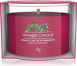 Yankee Candle Sparkling Winterberry mala mirisna svijeća bez staklene posude 37 g