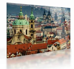 Staklena slika - Panorama Praga (70x50 cm)