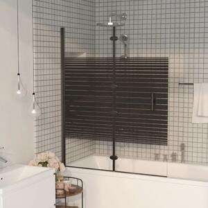 Sklopiva pregrada za tuš ESG 100 x 140 cm crna - 100 x 140 cm 100 x 140 cm