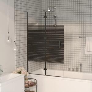 Sklopiva pregrada za tuš ESG 80 x 140 cm crna - 80 x 140 cm 80 x 140 cm