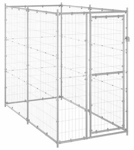 Vanjski kavez za pse od pocinčanog čelika 110 x 220 x 180 cm - Srebrno 110 x 220 x 180 cm 1 Ne