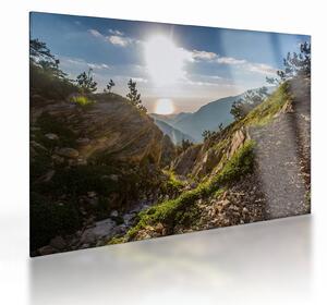 Staklena slika - Planina Olimp (70x50 cm)