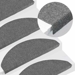 Ljepljivi tepisi za stepenice 15 kom 65x22 5x3 5 cm sivi - Siva 65 x 22.5 x 3.5 cm 15 Siva