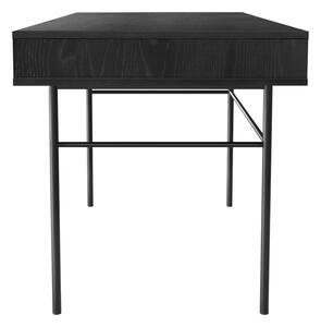 Radni stol Black Woodman Stripe, 130 x 60 cm