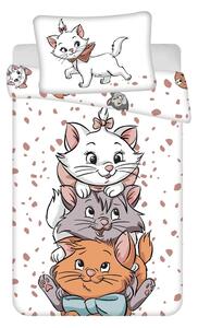 Bijela pamučna dječja posteljina za dječji krevetić 100x135 cm Marie Cat "Friends" – Jerry Fabrics