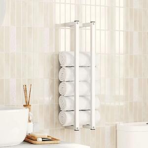 Stalak za ručnike bijeli 12 5 x 12 5 x 60 cm čelični - Bijela 12.5 x 12.5 x 60 cm Bijela 12.5 x 12.5 x 60 cm