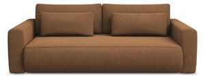 Sklopiva/s prostorom za odlaganje sofa boja terakote 238 cm Kapua – Makamii