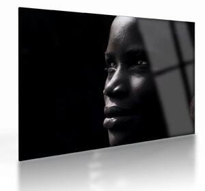 Staklena slika - Afrikanka (70x50 cm)